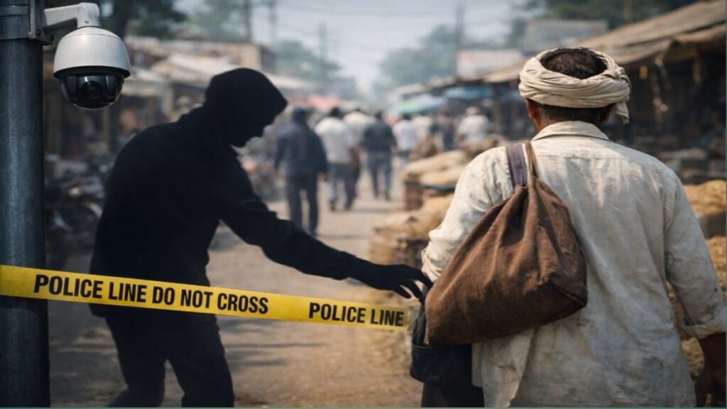 मल्लावां में दिनदहाड़े किसान की जेब कटी, मंडी से लौटते समय 1.04 लाख रुपये लेकर फरार