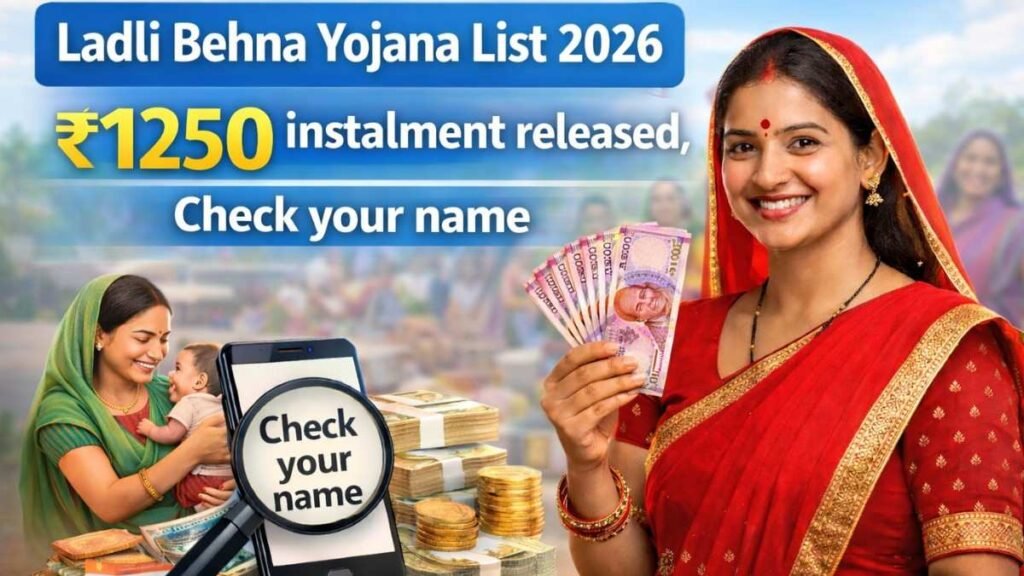 Ladli Behna Yojana List 2026: ₹1250 की किश्त जारी